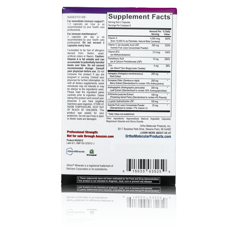 Ortho Molecular Viracid Blister Pack - Image 2